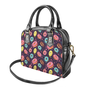 Sprinkles Donut Pattern Print Shoulder Handbag