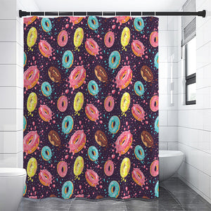 Sprinkles Donut Pattern Print Shower Curtain