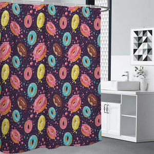 Sprinkles Donut Pattern Print Shower Curtain