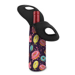 Sprinkles Donut Pattern Print Single Neoprene Wine Tote