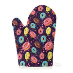Sprinkles Donut Pattern Print Single Oven Mitt