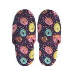 Sprinkles Donut Pattern Print Slippers