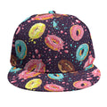 Sprinkles Donut Pattern Print Snapback Cap