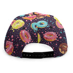 Sprinkles Donut Pattern Print Snapback Cap