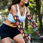 Sprinkles Donut Pattern Print Sun Protection Arm Sleeves