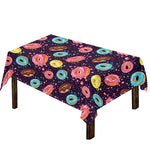 Sprinkles Donut Pattern Print Tablecloth