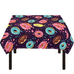 Sprinkles Donut Pattern Print Tablecloth