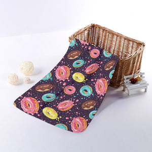 Sprinkles Donut Pattern Print Towel