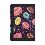 Sprinkles Donut Pattern Print Trifold Wallet