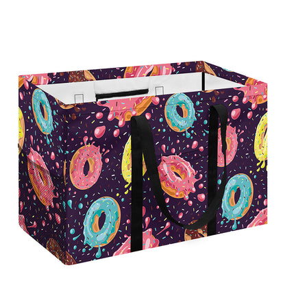 Sprinkles Donut Pattern Print Utility Tote Bag