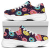 Sprinkles Donut Pattern Print White Chunky Shoes