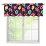Sprinkles Donut Pattern Print Window Valance