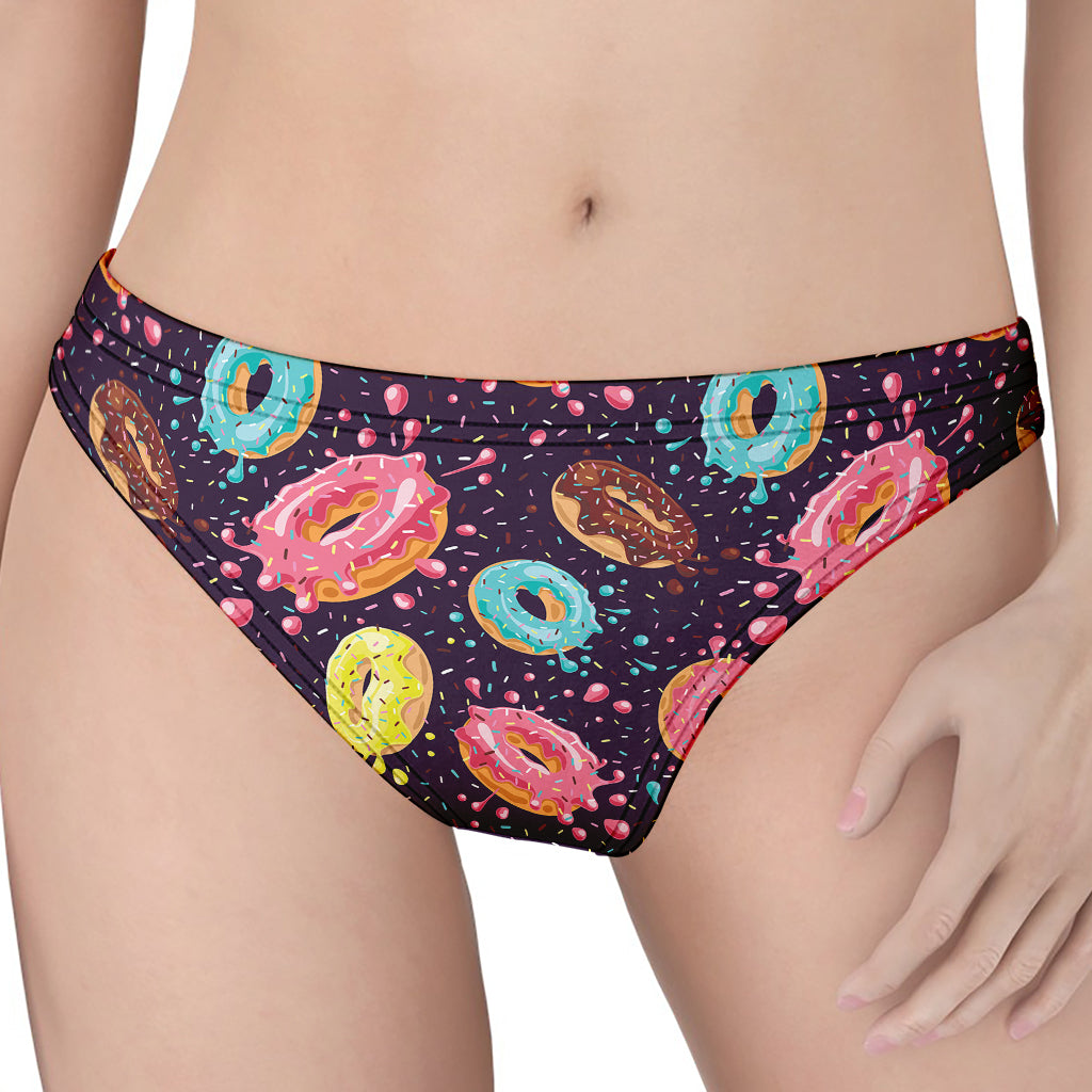 Sprinkles Donut Pattern Print Women's Thong