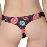 Sprinkles Donut Pattern Print Women's Thong