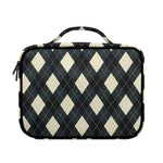 Spruce Blue And Beige Argyle Print Briefcase Bible Bag