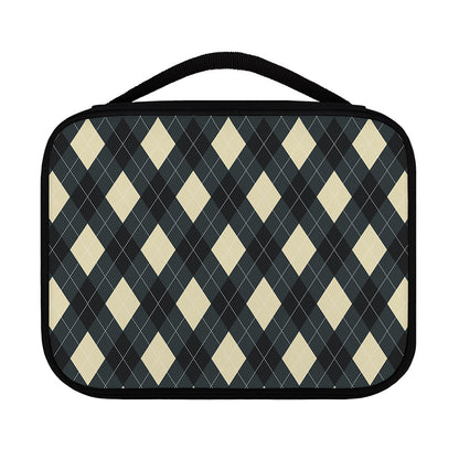 Spruce Blue And Beige Argyle Print Classic Bible Case