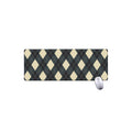 Spruce Blue And Beige Argyle Print Extended Mouse Pad