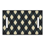 Spruce Blue And Beige Argyle Print Golf Cart Seat Cover