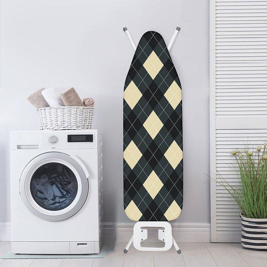 Spruce Blue And Beige Argyle Print Ironing Board Cover