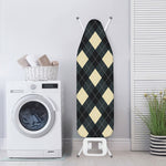 Spruce Blue And Beige Argyle Print Ironing Board Cover