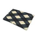 Spruce Blue And Beige Argyle Print Pet Cooling Mat Cover