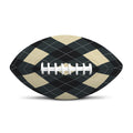 Spruce Blue And Beige Argyle Print Rugby Ball