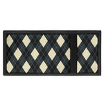 Spruce Blue And Beige Argyle Print Trifold Wallet