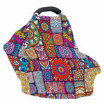 Square Bohemian Mandala Patchwork Print Baby Seat Cover
