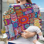 Square Bohemian Mandala Patchwork Print Baby Seat Cover