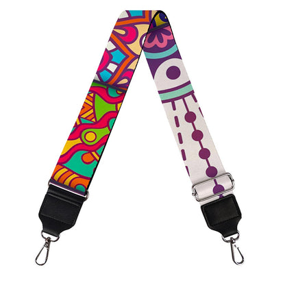 Square Bohemian Mandala Patchwork Print Bag Strap