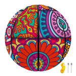 Square Bohemian Mandala Patchwork Print Basketball