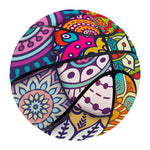 Square Bohemian Mandala Patchwork Print Basketball