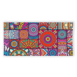 Square Bohemian Mandala Patchwork Print Beach Towel