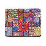 Square Bohemian Mandala Patchwork Print Bifold Wallet