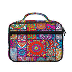 Square Bohemian Mandala Patchwork Print Briefcase Bible Bag