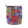 Square Bohemian Mandala Patchwork Print Collapsible Laundry Basket