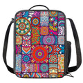 Square Bohemian Mandala Patchwork Print Crossbody Lunch Bag