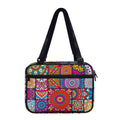 Square Bohemian Mandala Patchwork Print Double Strap Bible Bag
