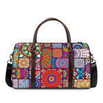 Square Bohemian Mandala Patchwork Print Duffle Bag