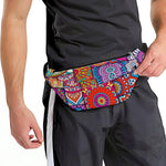 Square Bohemian Mandala Patchwork Print Fanny Pack