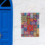Square Bohemian Mandala Patchwork Print Garden Flag