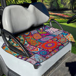 Square Bohemian Mandala Patchwork Print Golf Cart Seat Cover