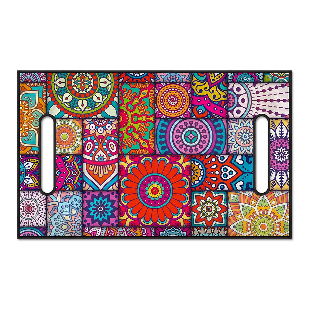 Square Bohemian Mandala Patchwork Print Golf Cart Seat Cover