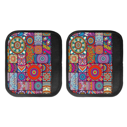 Square Bohemian Mandala Patchwork Print Handle Covers