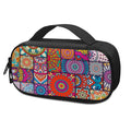 Square Bohemian Mandala Patchwork Print Portable Cooler Travel Case