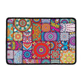 Square Bohemian Mandala Patchwork Print Kitchen Mat