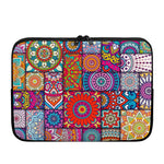 Square Bohemian Mandala Patchwork Print Laptop Sleeve