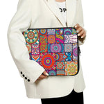 Square Bohemian Mandala Patchwork Print Laptop Sleeve