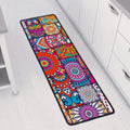 Square Bohemian Mandala Patchwork Print Long Kitchen Mat