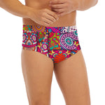 Square Bohemian Mandala Patchwork Print Men's Briefs
